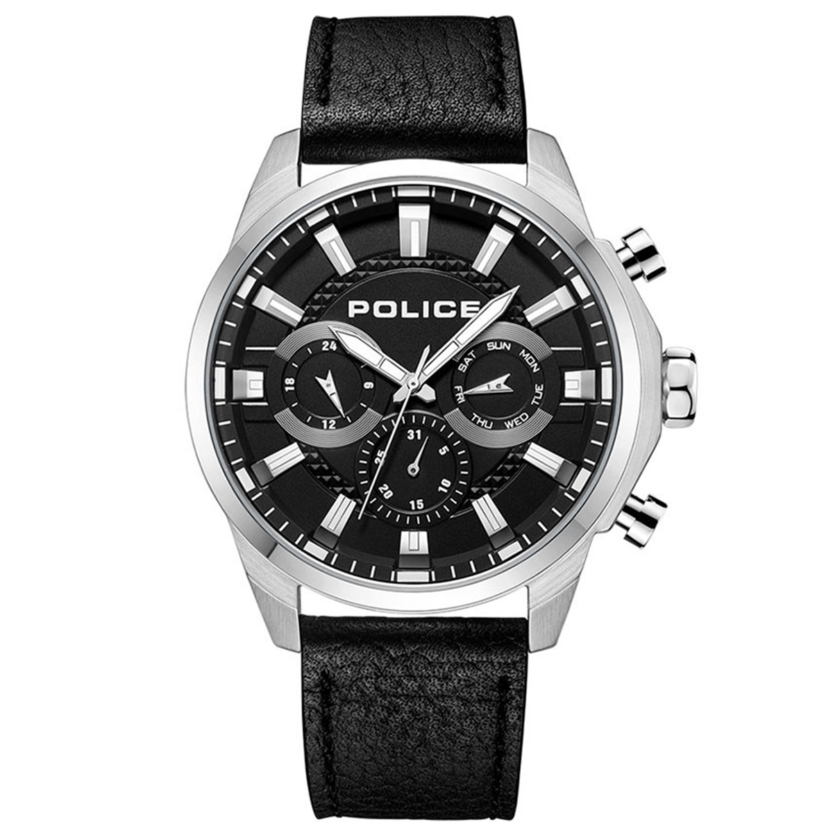 MONTRE POLICE HOMME M.FONCTION CUIR